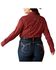 Image #2 - Ariat Women's Team Kirby Geo Print Long Sleeve Button-Down Stretch Western Shirt - Plus, Rust, hi-res
