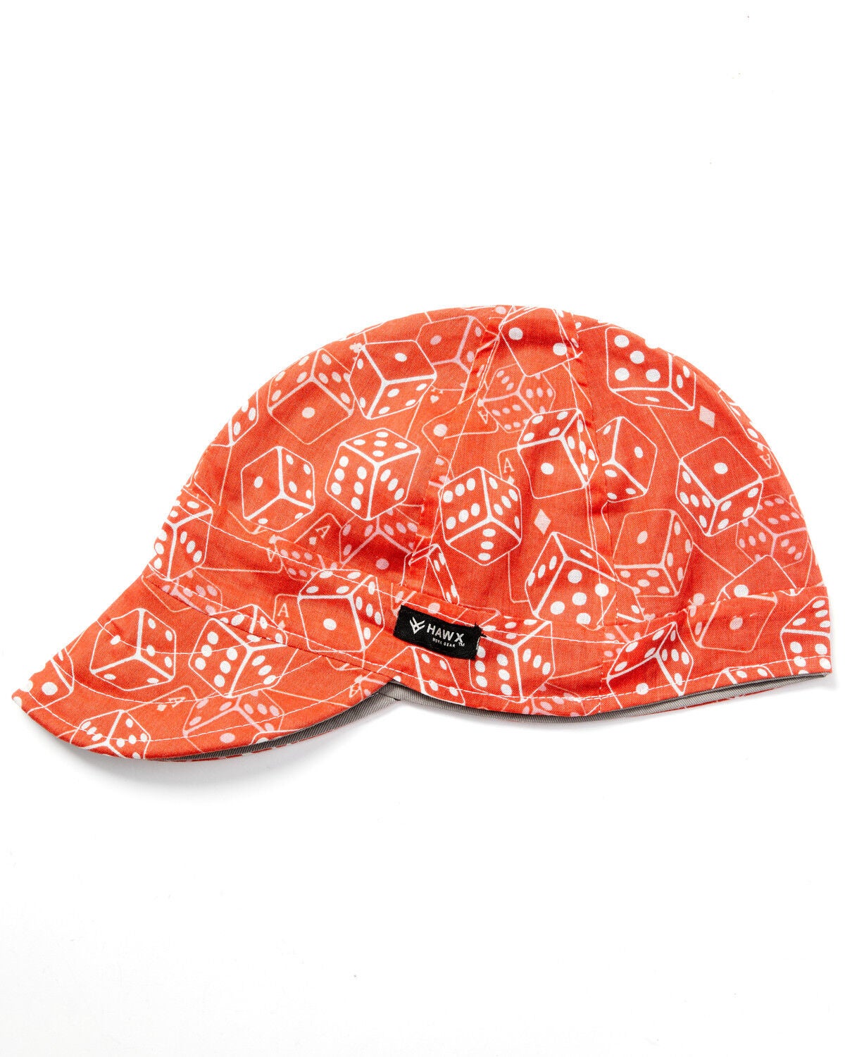 Image #1 - Hawx Red Dice Print Welding Work Cap, Red, hi-res