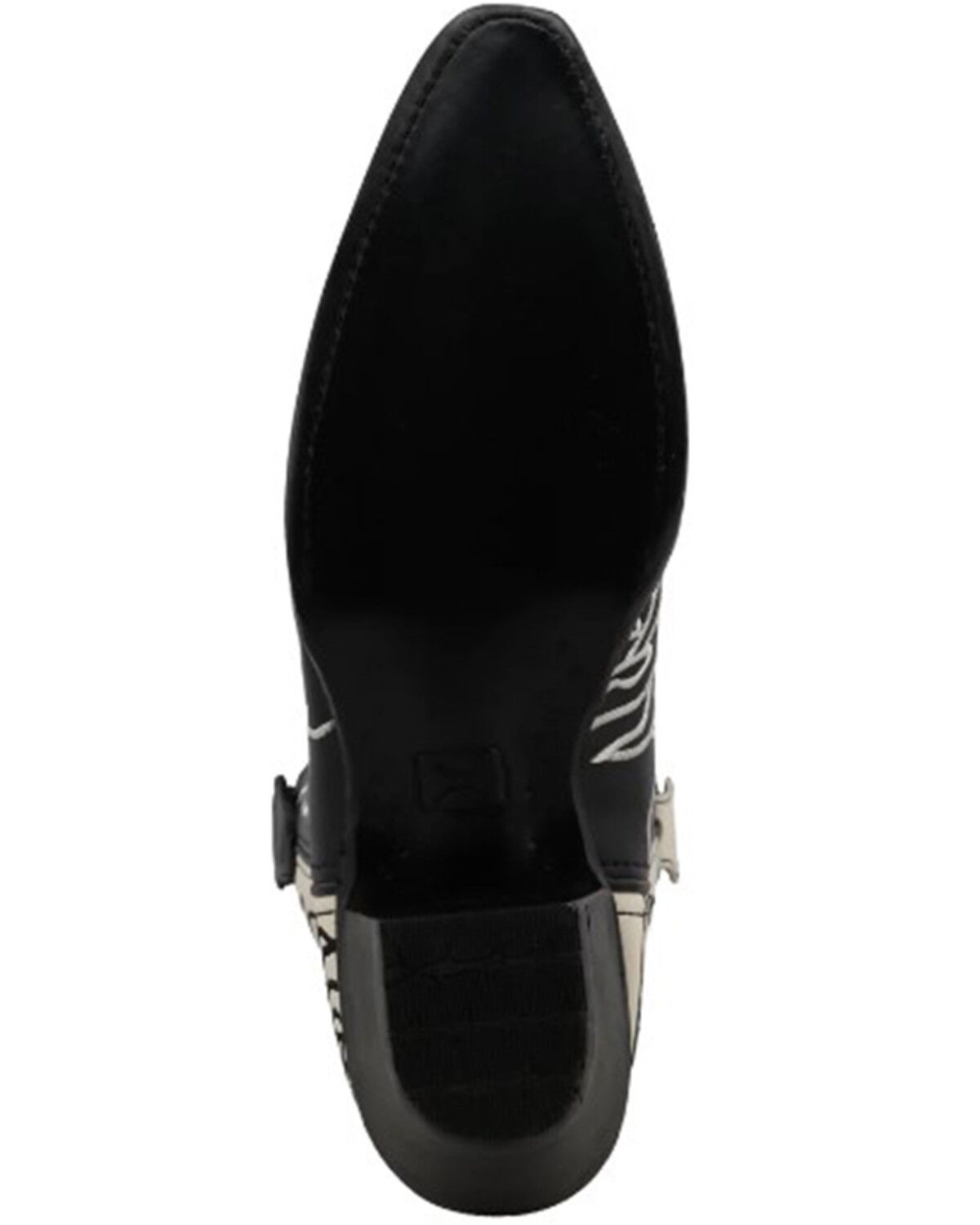 Image #6 - Twisted X Women's Steppin' Out Western Boots - Snip Toe, Black/white, hi-res