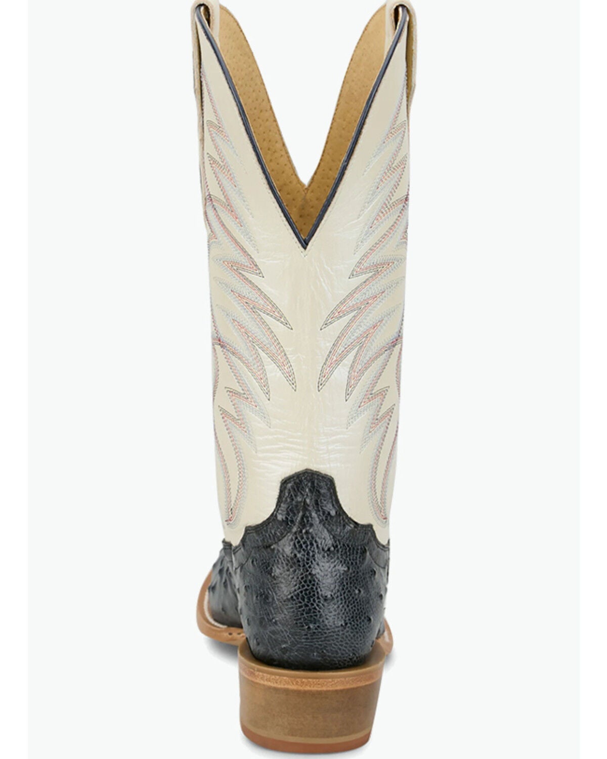 Image #4 - Tony Lama Men's Ranchero Tyler Exotic Ostrich Western Boots - Square Toe, Grey, hi-res