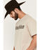 Image #2 - Willie Nelson Men's Silhouette Short Sleeve Graphic T-Shirt, Natural, hi-res