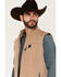 Image #2 - RANK 45&reg; Men's Ralington Softshell Vest, Khaki, hi-res
