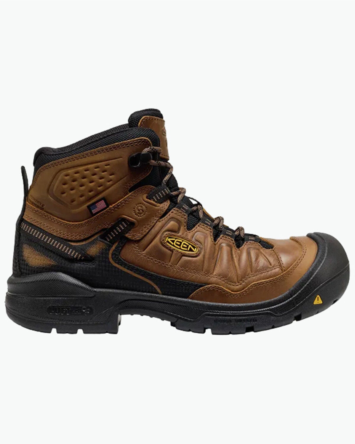 Image #2 - Keen Men's Targhee IV Waterproof Work Boots - Soft Toe, Brown, hi-res