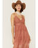 Image #2 - Wishlist Women's Sheer Lace Sleeveless Brick Maxi Dress , , hi-res