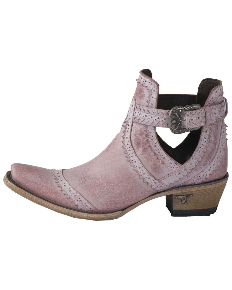 Lane Women's Blush Cahoots Western Booties - Snip Toe, Pink, hi-res