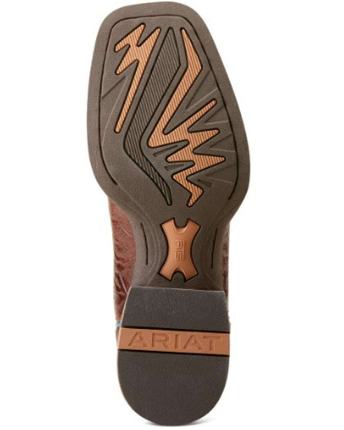 Image #5 - Ariat Men's Ricochet Western Performance Boots - Broad Square Toe, Brown, hi-res