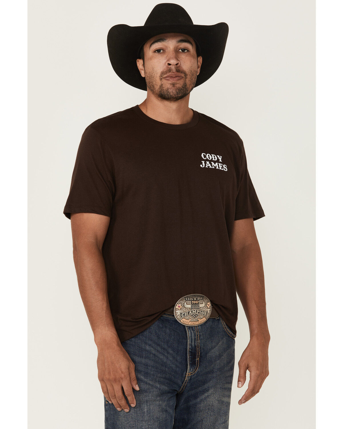 Image #2 - Cody James Men's Southwestern Skull Short Sleeve Graphic T-Shirt, Dark Brown, hi-res