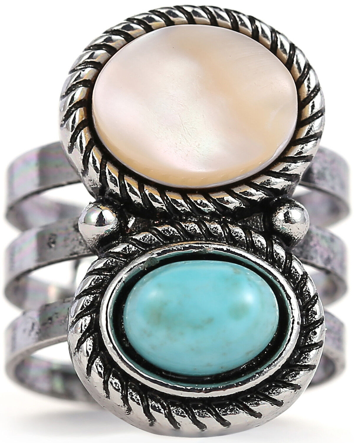 Image #2 - Cowgirl Confetti Women's Warm Waters Ring, Silver, hi-res
