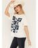 Image #2 - Shyanne Women's Western Checkerboard Short Sleeve Graphic Tee, Navy, hi-res