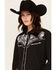 Image #2 - Rodeo Clothing Women's Embroidered Long Sleeve Snap Western Shirt, Black, hi-res