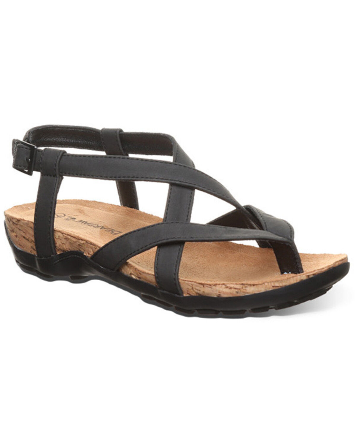 Image #1 - Bearpaw Women's Casita Sandals, Black, hi-res