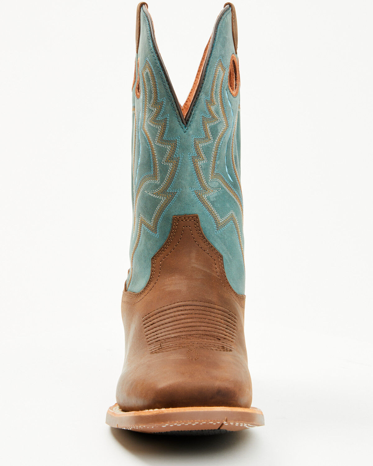 Image #4 - Dan Post Men's Leighton Western Boots - Broad Square Toe, Brown, hi-res
