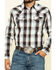 Moonshine Spirit Men's Liberty Large Plaid Long Sleeve Western Shirt , Maroon, hi-res