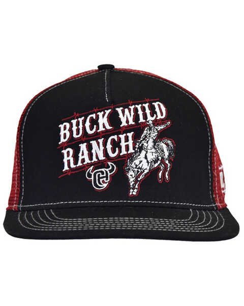 Cowboy Hardware Men's Buck Wild Ball Cap , Red, hi-res