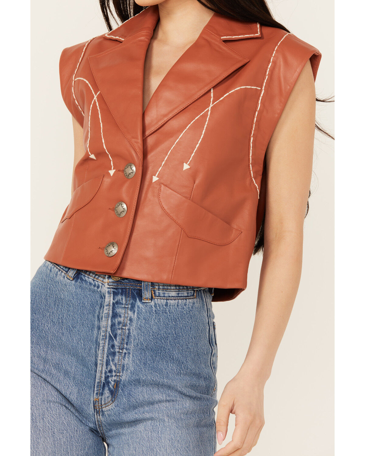Image #3 - Double D Ranch Women's High Roller Vest, Copper, hi-res
