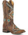 Image #1 - Roper Women's Tan Mai Western Boots - Square Toe, Tan, hi-res