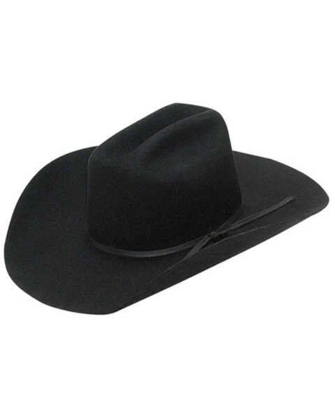 Image #1 - M & F Western Kids' Felt Cowboy Hat , Black, hi-res
