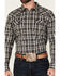 Image #3 - Cody James Men's Denton Plaid Print Long Sleeve Snap Western Shirt, Black, hi-res