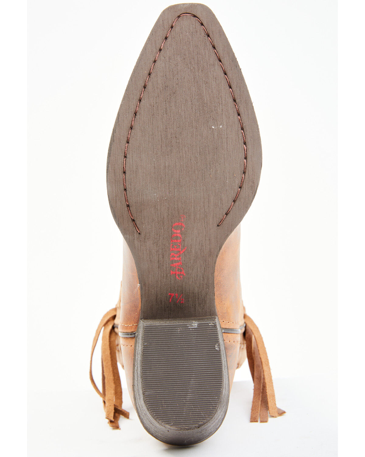 Image #7 - Laredo Women's Brown Fringe Western Performance Boots - Snip Toe, Brown, hi-res