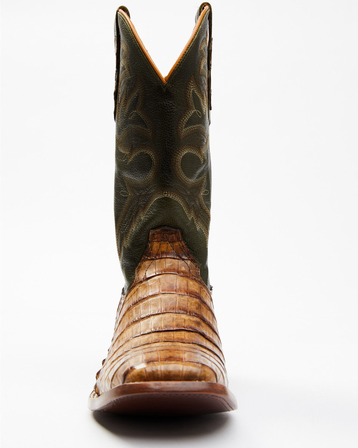 Cody James Men's Brown Exotic Caiman Tail Skin Western Boots