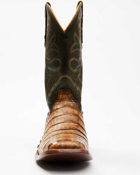 Image #4 - Cody James Men's Brown Exotic Caiman Tail Skin Western Boots - Broad Square Toe, Brown, hi-res