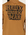 Image #4 - Hawx Men's Work Gear Long Sleeve Graphic Work T-Shirt, Tan, hi-res