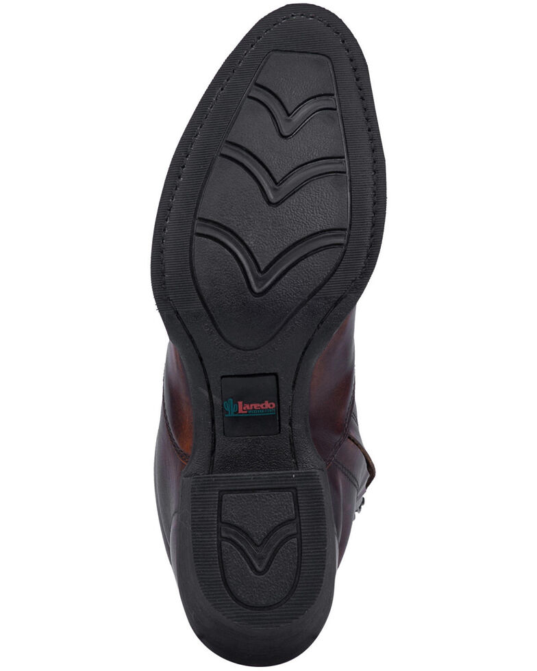 Laredo Men's Antique Tan Side Zipper Western Boots Round Toe