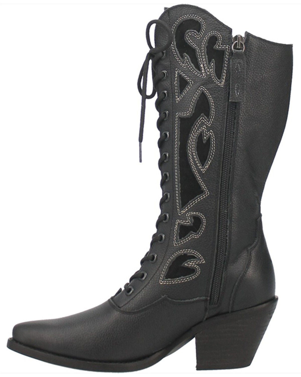 Image #3 - Dingo Women's San Miguel Lace-Up Western Boot - Snip Toe, , hi-res