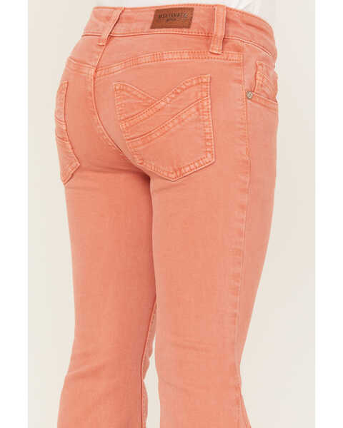 Image #4 - Shyanne Little Girls' Colored Flare Jeans - Youth, Rose, hi-res
