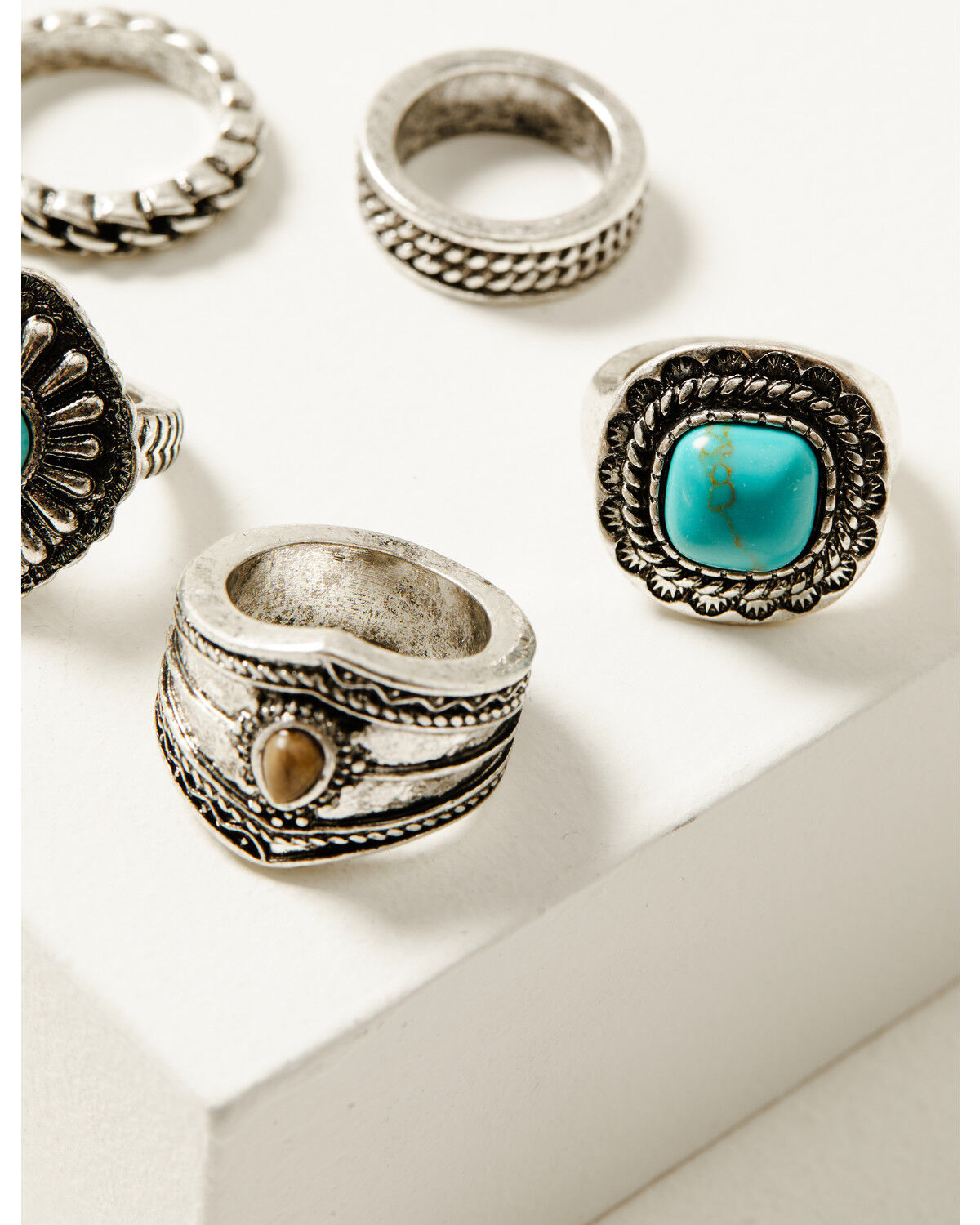 Image #3 - Idyllwind Women's Kimble Ring Set - 5 Piece, Silver, hi-res