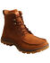 Image #1 - Twisted X Men's 6" Lace-Up Work Boots - Soft Toe, Brown, hi-res