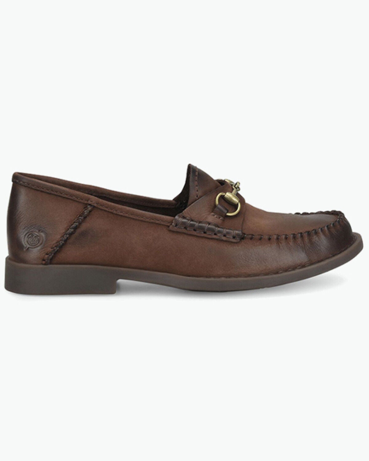 Image #2 - Born Women's Margo Loafers - Moc Toe, Dark Brown, hi-res