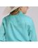 Image #2 - Roper Girls' Summer II Solid Long Sleeve Pearl Snap Fringe Western Shirt, Turquoise, hi-res