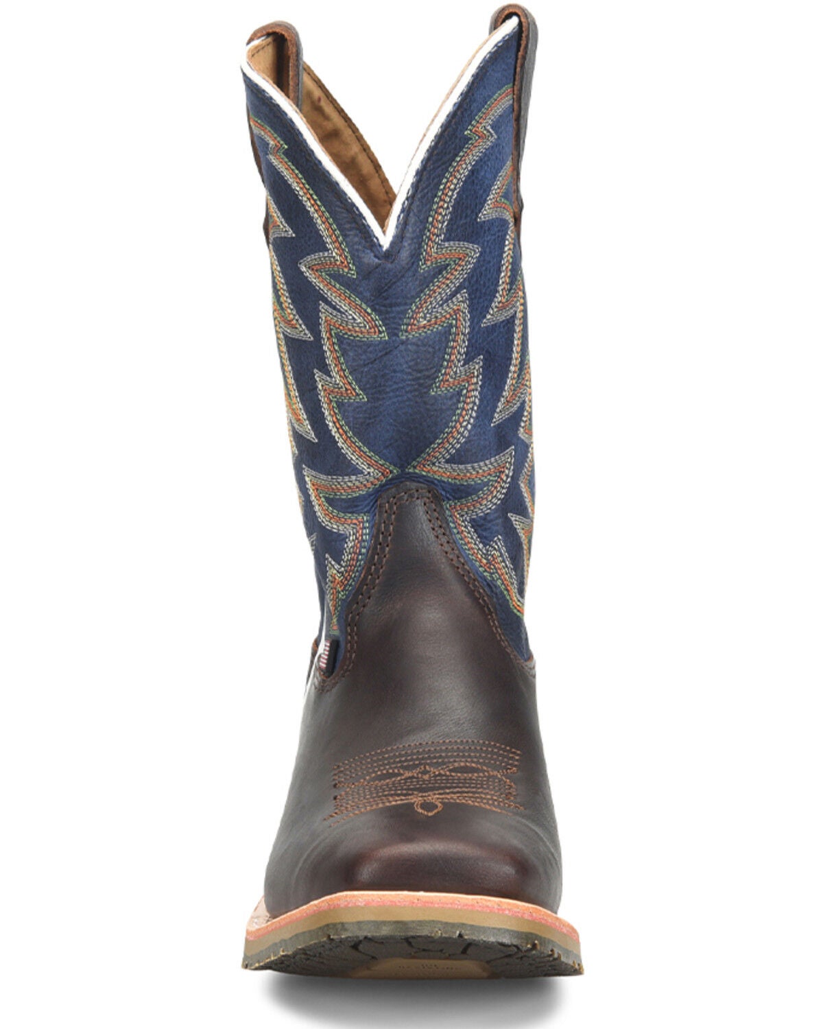 Image #3 - Double H Men's USA Long Western Boots - Square Toe, Brown, hi-res