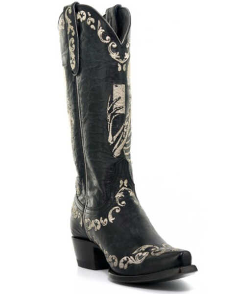 Yippee Ki Yay Women's Vesuvio Western Boots - Snip Toe, Black, hi-res