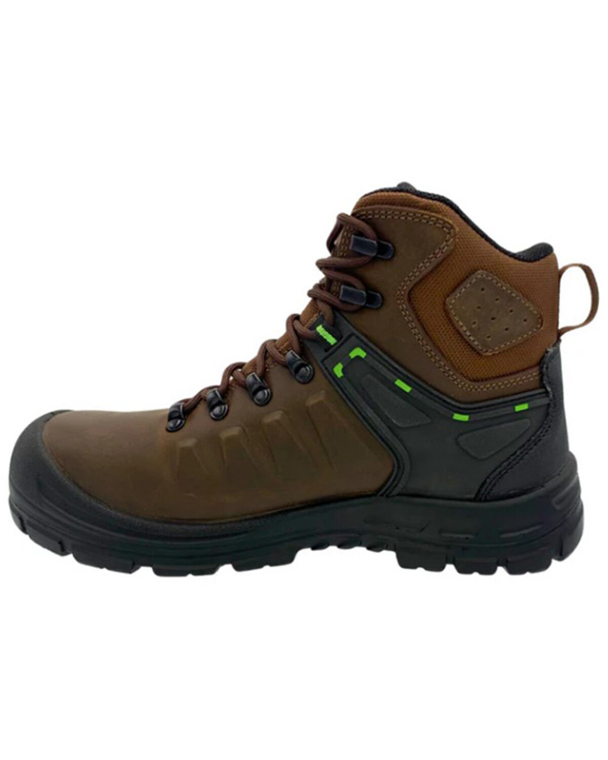 Image #3 - AdTec Men's 6" Waterproof Work Boots - Composite Toe, Brown, hi-res