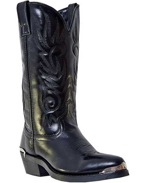 Image #2 - Laredo Men's McComb Western Boots - Medium Toe, Black, hi-res