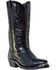 Laredo Men's McComb Western Boots - Medium Toe, Black, hi-res