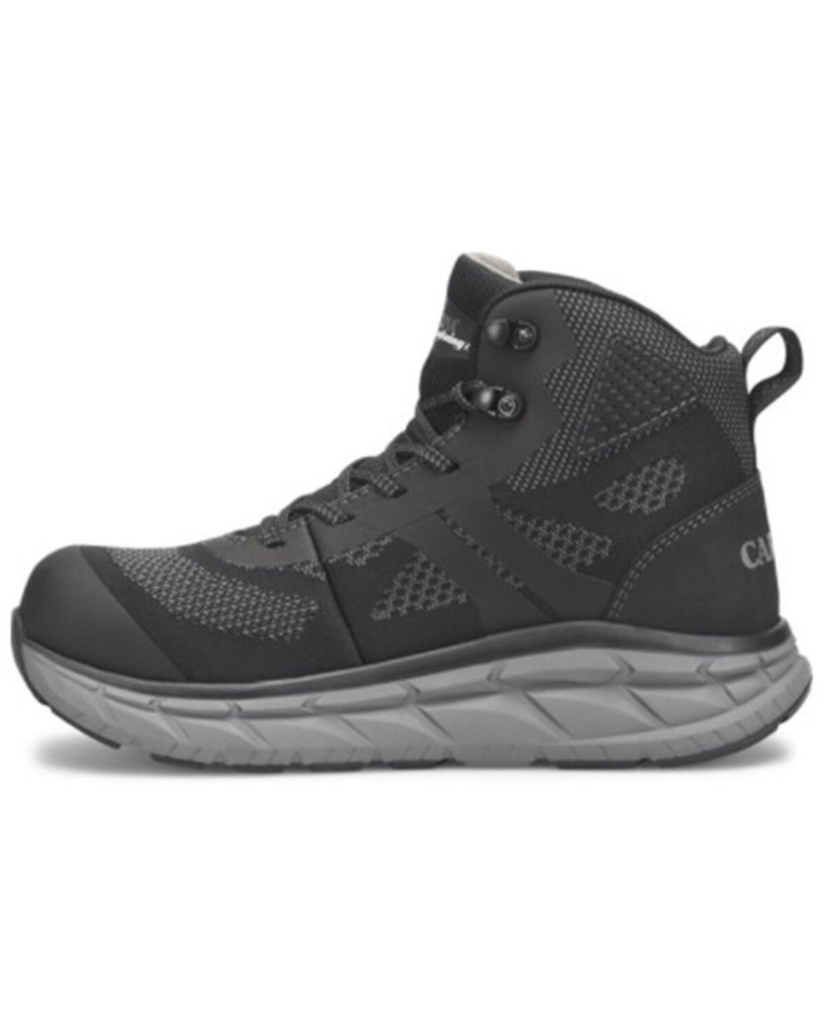 Image #2 - Carolina Men's Align Voltrex Mid-Cut Athletic Hiking Work Sneaker - Composite Toe, Black, hi-res