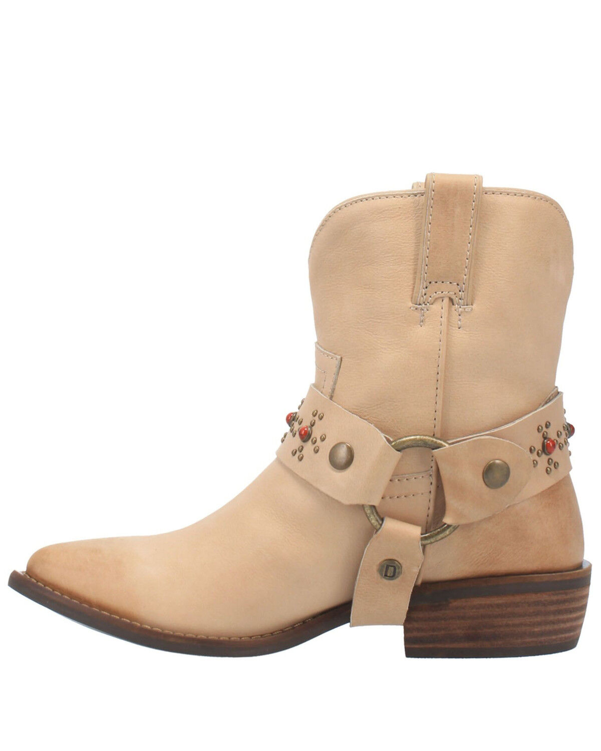 Image #3 - Dingo Women's Silverada Western Booties - Round Toe, Sand, hi-res