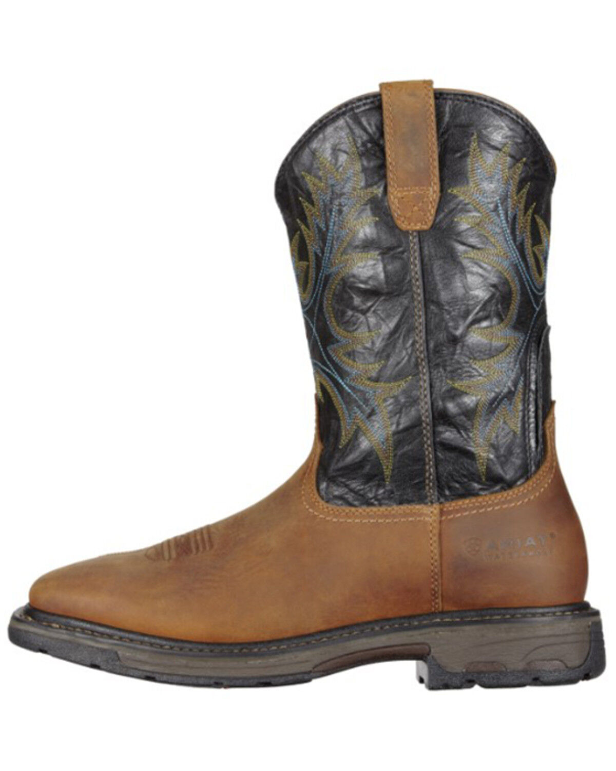 Image #3 - Ariat Men's WorkHog® Waterproof Work Boots - Steel Toe, Aged Bark, hi-res