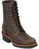 Chippewa Classic 8" Logger Boots - Steel Toe, Chocolate, hi-res