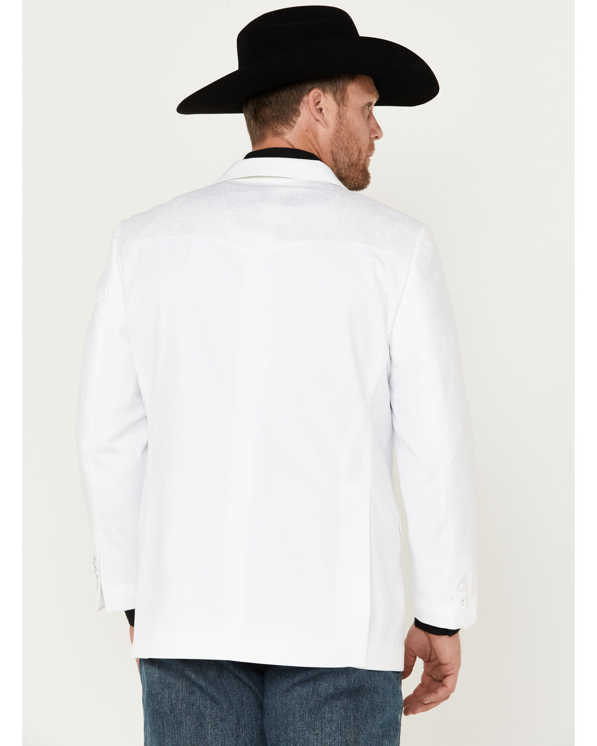 Image #4 - Cody James Men's Paisley Yoke Sportcoat, White, hi-res