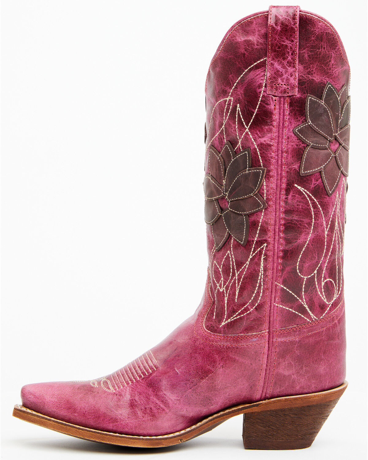 Image #3 - Laredo Women's Paislee Western Boots - Snip Toe, Pink, hi-res