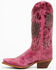 Image #3 - Laredo Women's Paislee Western Boots - Snip Toe, Pink, hi-res