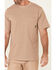Image #3 - Hawx Men's Solid Natural Forge Short Sleeve Work Pocket T-Shirt - Big, Natural, hi-res