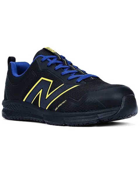 New Balance Men's Evolve Lace-Up Work Shoes - Alloy Toe , Black, hi-res