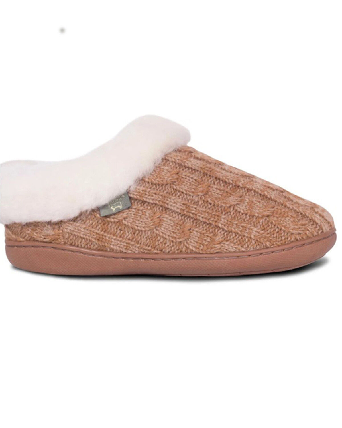 Image #1 - Cloud Nine Women's Crochet Clog Slippers, Chestnut, hi-res