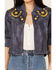 Image #3 - Double D Ranch Women's Ti-Yi-Yo Leather Jacket, Blue, hi-res
