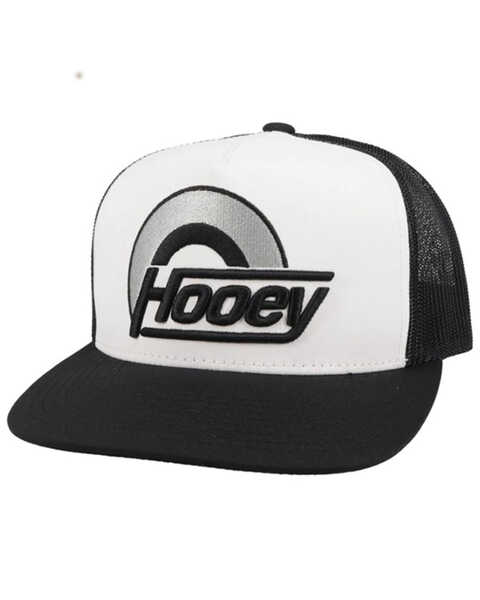 Hooey Men's Logo Trucker Cap, White, hi-res